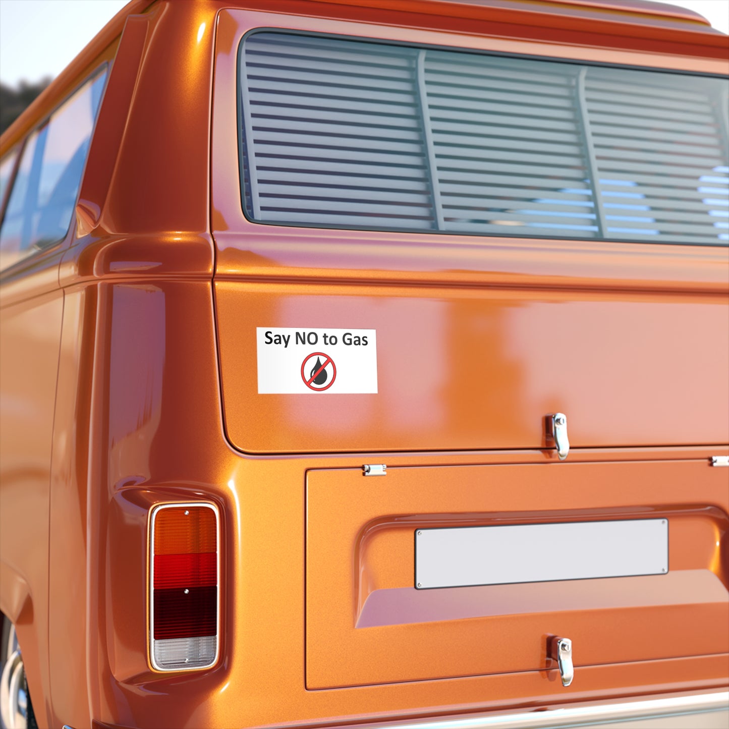 Say NO to Gas - Stop Climate Change Bumper Sticker