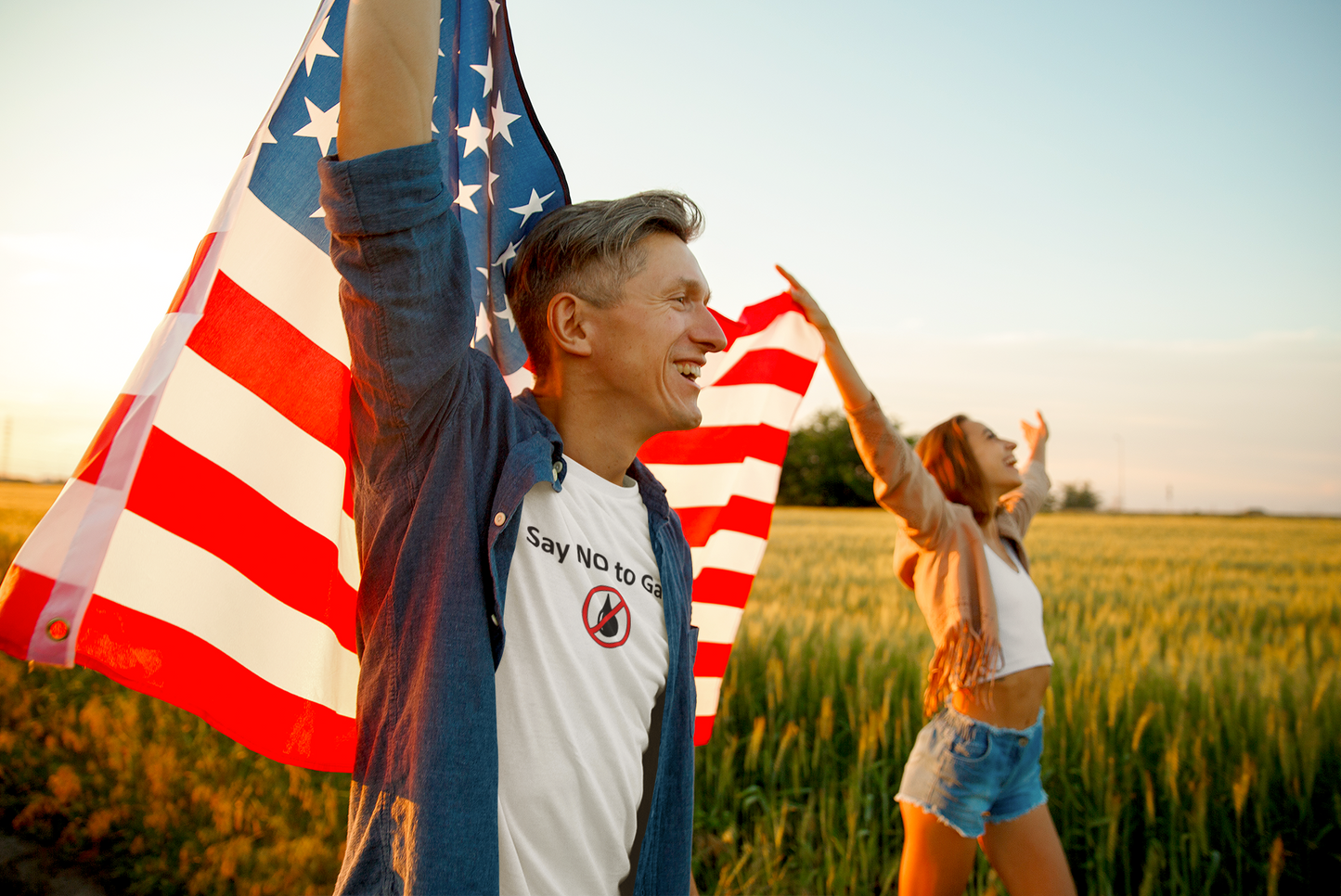 Say NO to Gas - Stop Climate Change - Unisex Short Sleeve T-Shirt
